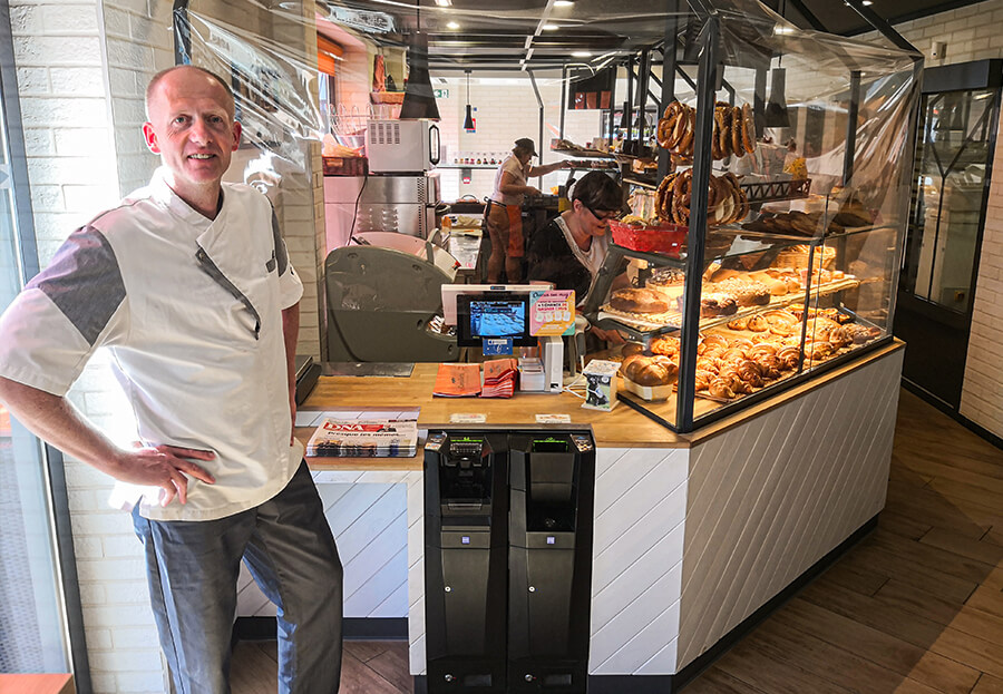 Installation caisse enregistreuse boulangerie le P'tit Caprice