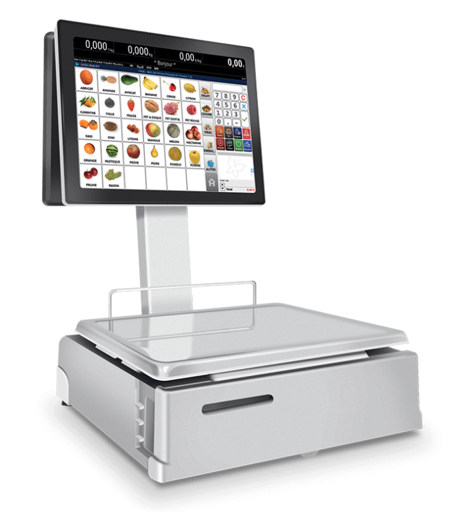 Balance avec logiciel de caisse supérette