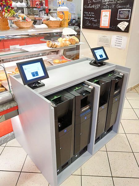 Installation monnayeur automatique boulangerie Maison Dosda