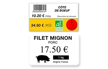 Création d'étiquettes boucherie Création d'étiquettes boucherie
